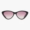 Sito Seduction Black Quartz Gradient Polar Cat Eye Sunglasses