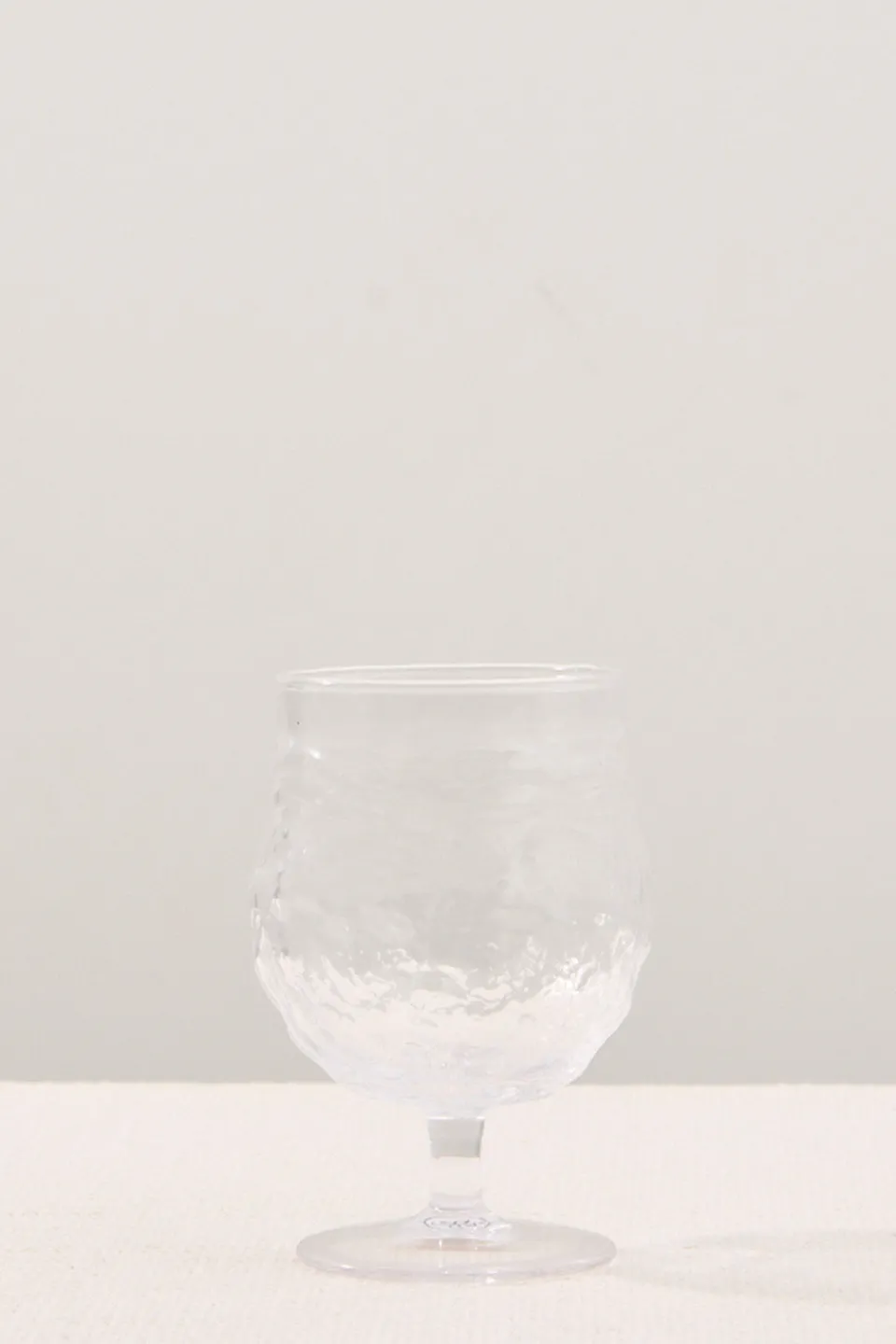 French Country Serena Clear Glass Wine Goblet