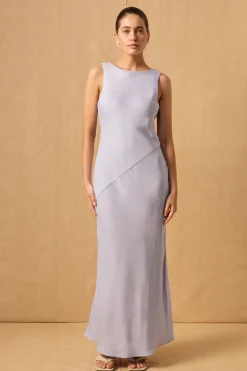 Mon Renn Seychelles Vintage Blue Maxi Dress