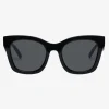 Le Specs Showstopper Round Black Khaki Mono Lens Sunglasses