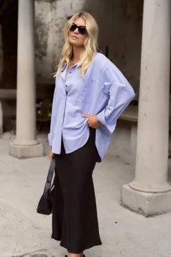 Stories be Told Signature Blue Oxford Oversized Shirt