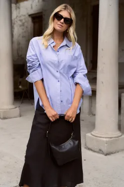 Stories be Told Signature Blue Oxford Oversized Shirt