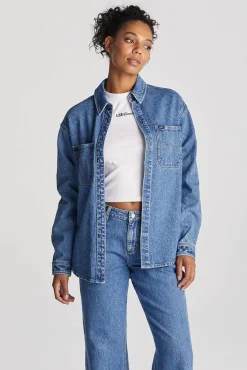 Lee Signature Indigo Dust Relaxed Denim Shirt