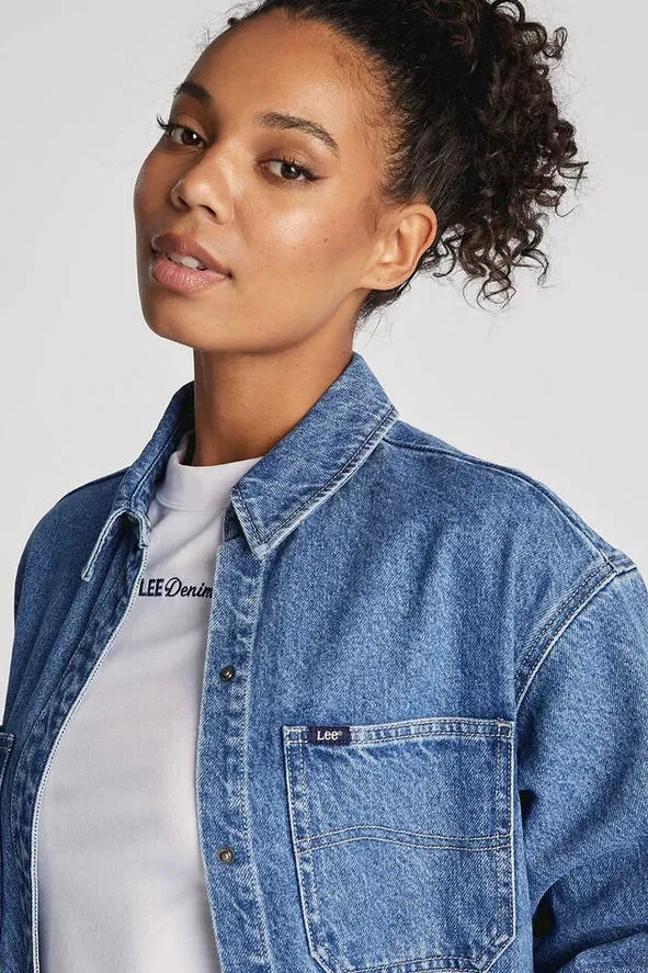 Lee Signature Indigo Dust Relaxed Denim Shirt