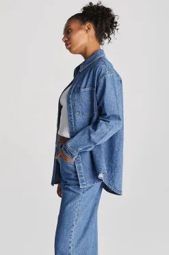 Lee Signature Indigo Dust Relaxed Denim Shirt