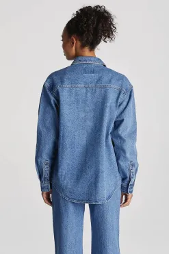 Lee Signature Indigo Dust Relaxed Denim Shirt
