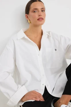 Stories be Told Signature Ivory Oxford Oversized Shirt