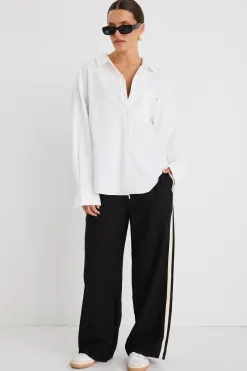 Stories be Told Signature Ivory Oxford Oversized Shirt