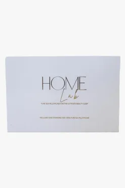 Home Lab 100% Silk Beauty Pillowcase Milk 48x73cm