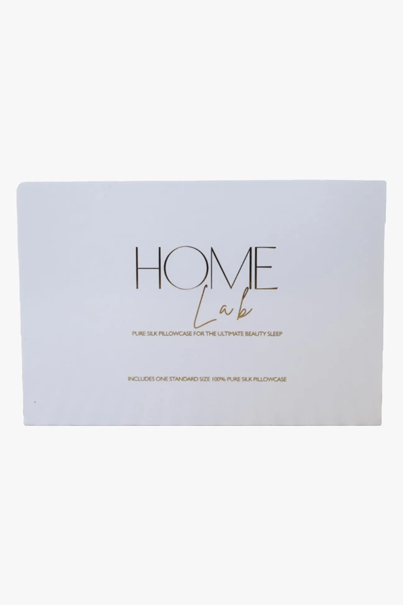 Home Lab 100% Silk Beauty Pillowcase Milk 48x73cm