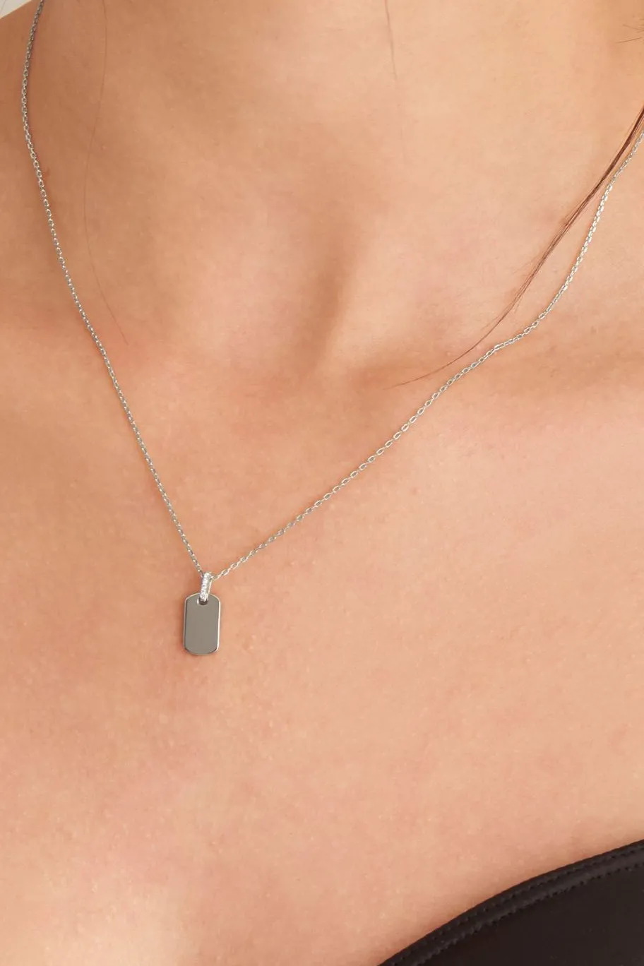 Ania Haie Silver Tag EOL Necklace