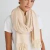 Queen of the Foxes Simple Cream Winter Scarf