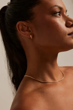 Humble + Heart Simple Huggie Gold Earrings