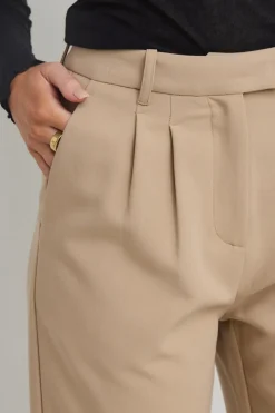 Among the Brave Sister Camel Textured Wide Leg Pants