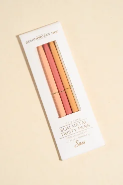Designworks Ink Slim Metal Twisty Sass Set 4 Pen