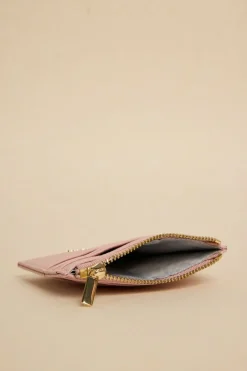 Among the Brave Small Blush Leather Card Holder