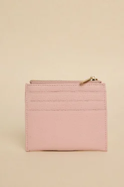 Among the Brave Small Blush Leather Card Holder