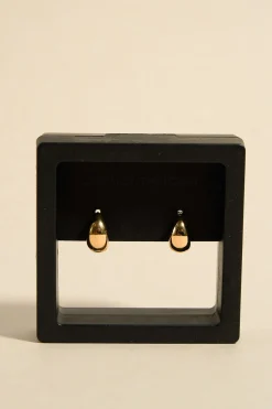 Queen of the Foxes Small Gold Tear Drop Earrings