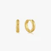 Ania Haie Smooth Operators Gold Twisted EOL Huggie Earrings