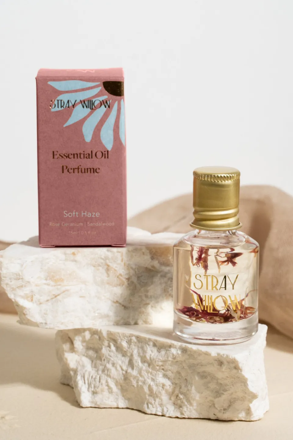 Stray Willow Soft Haze 15ml Pink Roll On Essential Oil Perfume