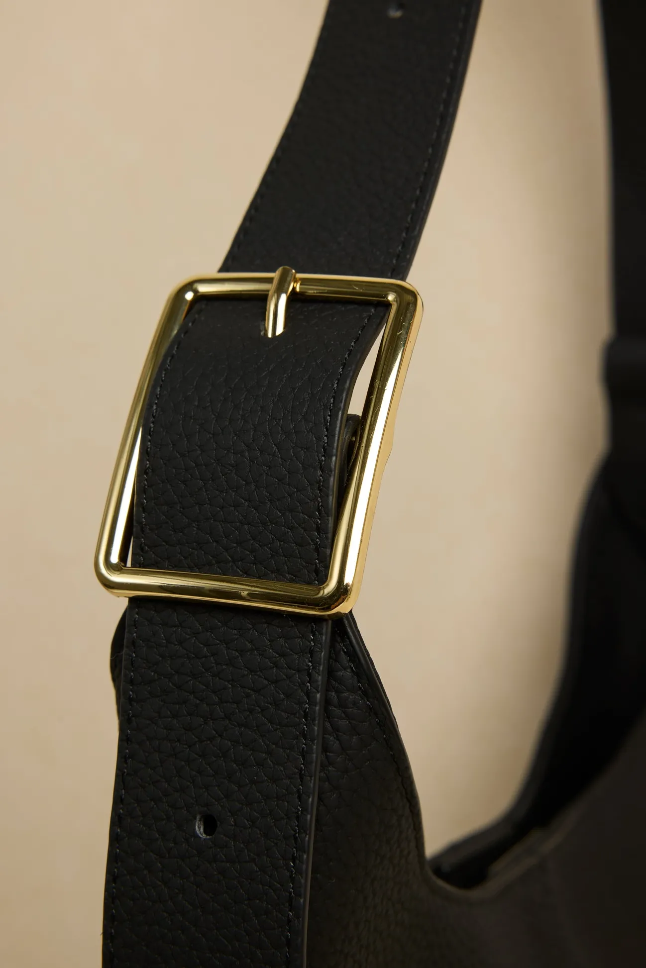 Among the Brave Soho Black Leather Large Bucket Bag