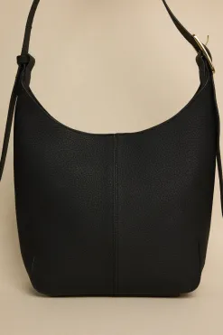 Among the Brave Soho Black Leather Large Bucket Bag