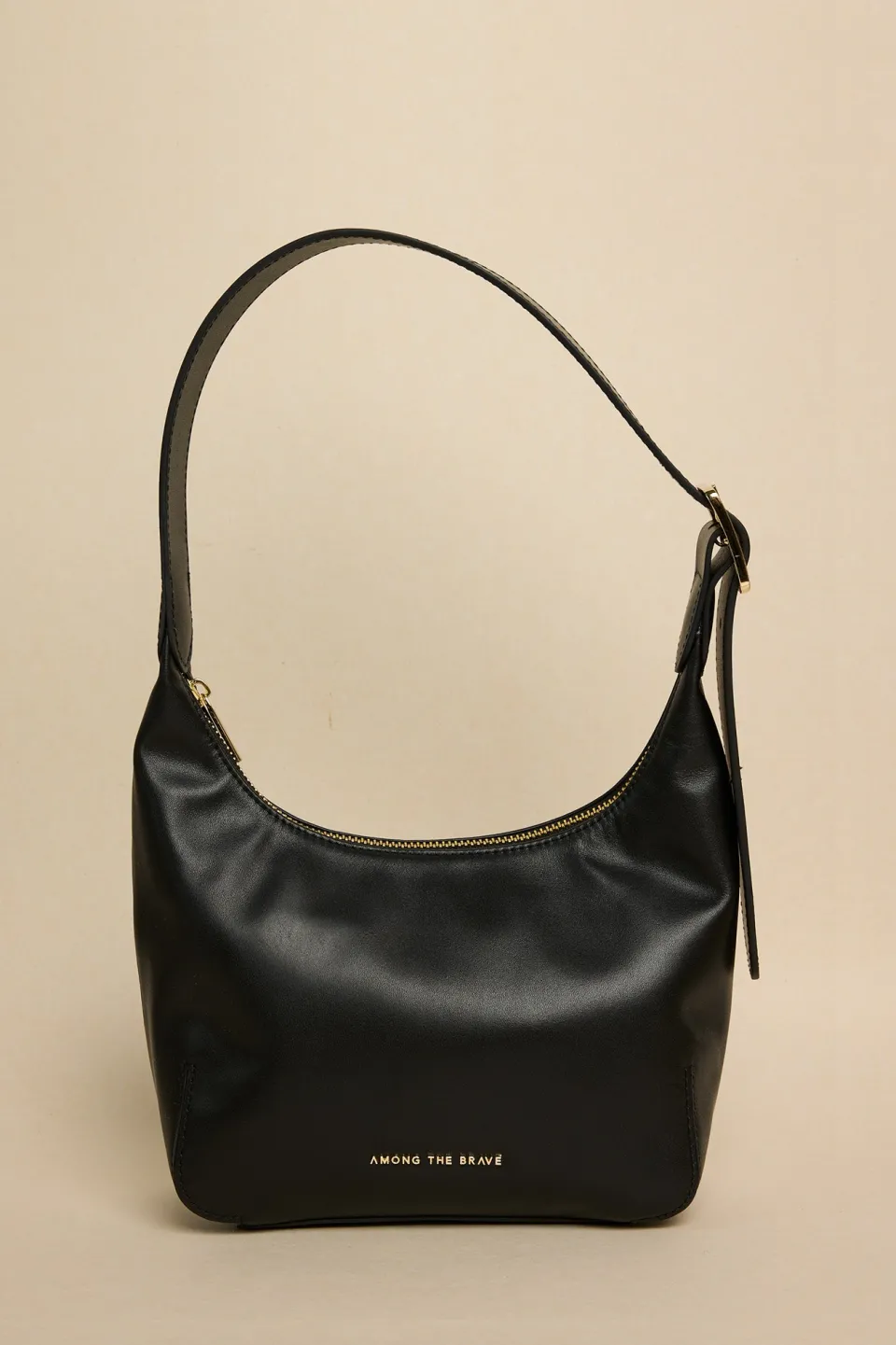 Among the Brave Soho Black Leather Mini Shoulder Bag