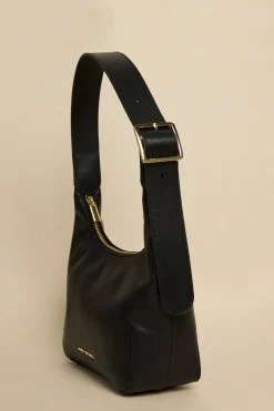 Among the Brave Soho Black Leather Mini Shoulder Bag