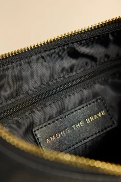 Among the Brave Soho Black Leather Mini Shoulder Bag