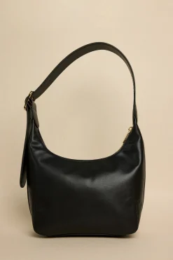 Among the Brave Soho Black Leather Mini Shoulder Bag