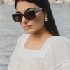 RE:UNION Label Soho Dark Tort Square Sunglasses