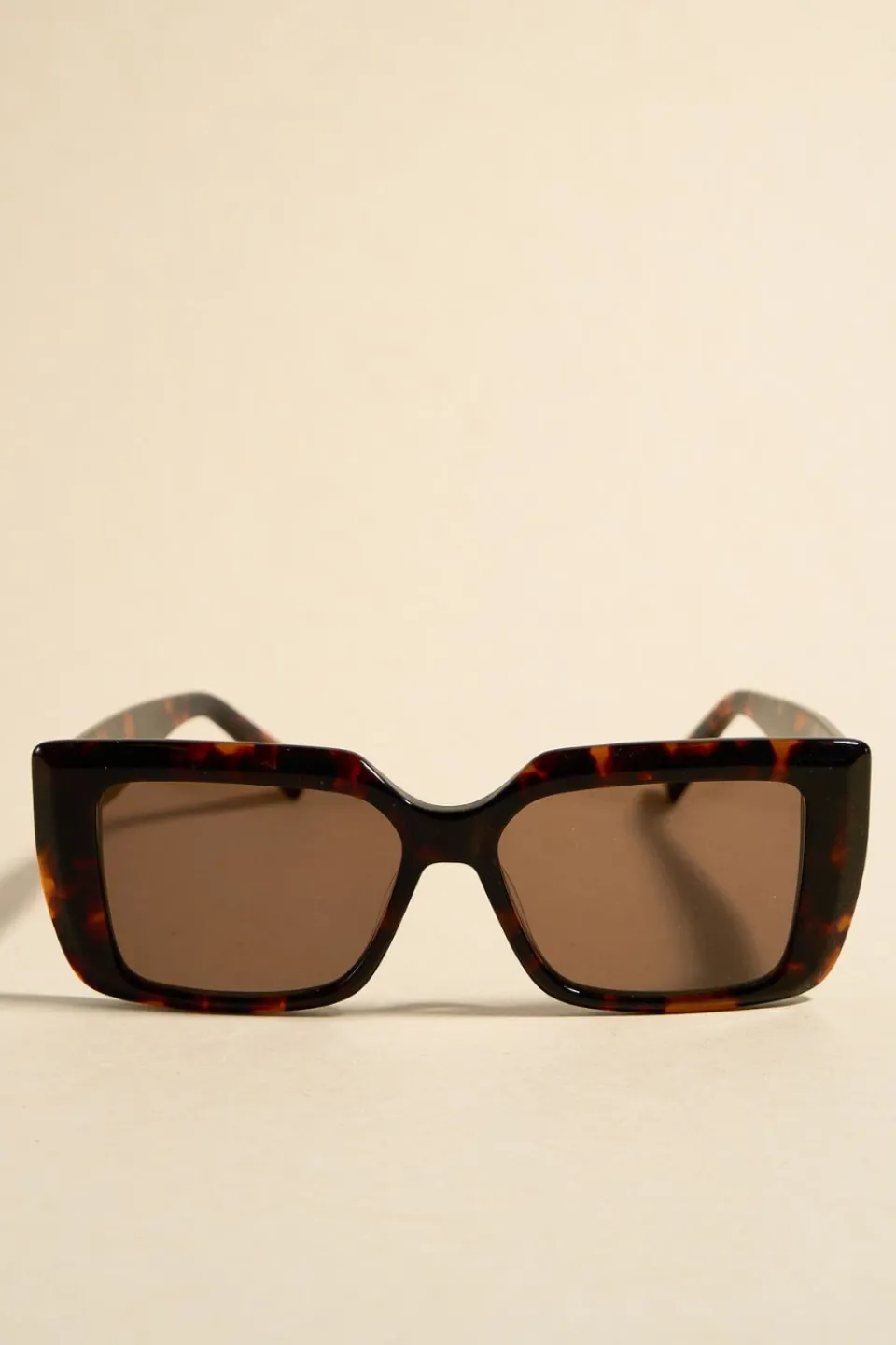 RE:UNION Label Soho Dark Tort Square Sunglasses