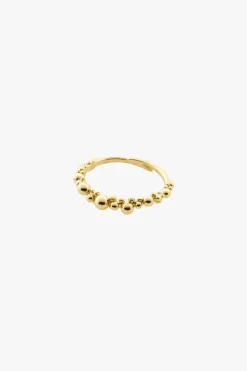 Pilgrim Solidarity Recycled Bubbles Adjustable EOL Ring Gold