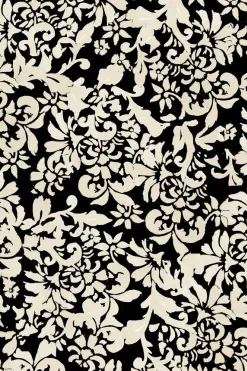 Esmaee Songbird Black Floral Midi Dress