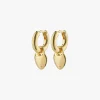Pilgrim Sophia Gold Heart EOL Hoop Earrings