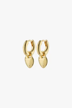Pilgrim Sophia Gold Heart EOL Hoop Earrings