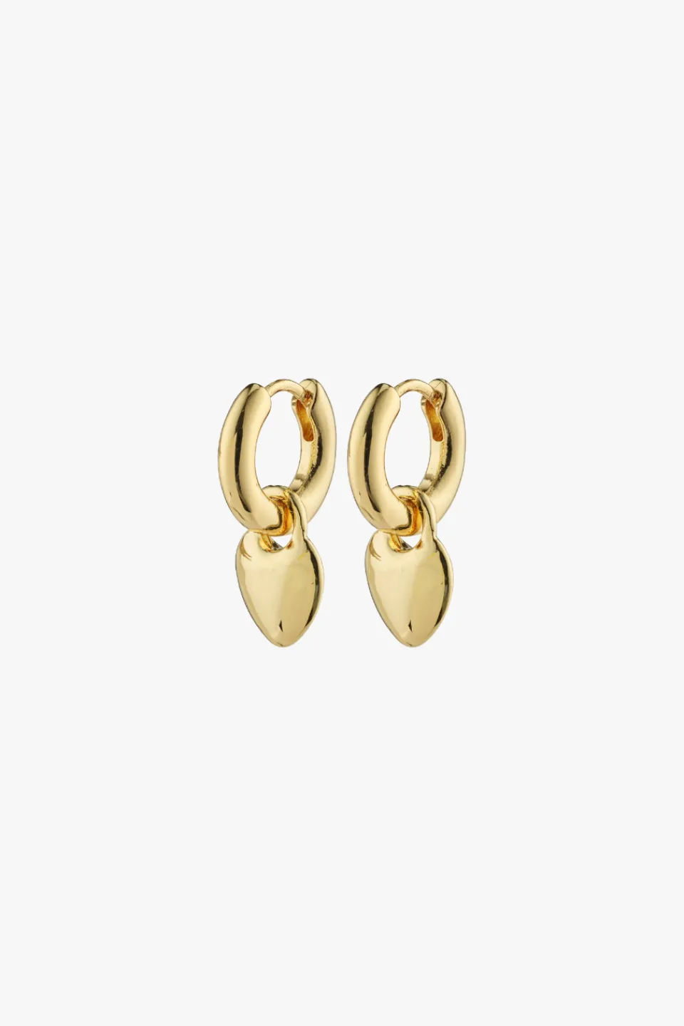 Pilgrim Sophia Gold Heart EOL Hoop Earrings