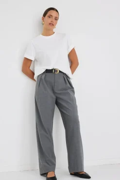 Stories be Told Sophisticated Charcoal Wide Leg Pants