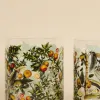 Nel Lusso Sorrento Lemon Print Glass Tumbler 400ml Each