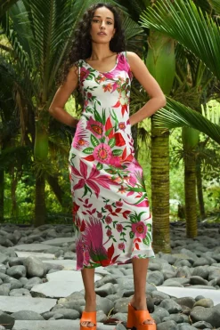 Coop South Beach Pink Floral Maxi Dress