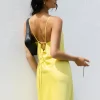 Among the Brave Sovereign Citron Strappy Maxi Dress