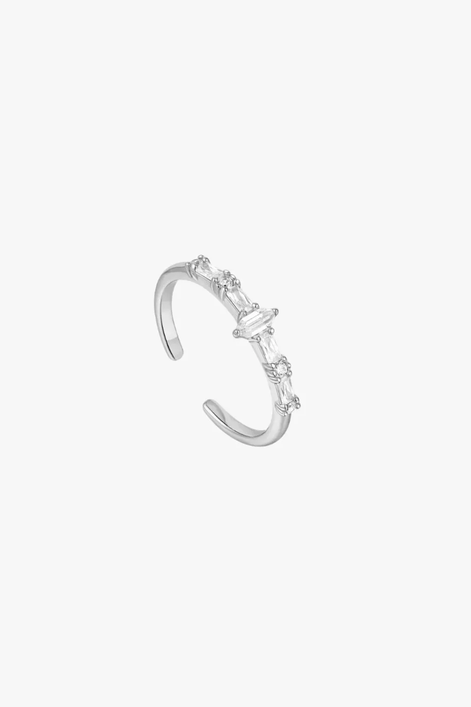 Ania Haie Sparkle Multi Stone Band Silver Ring