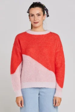 Thing Thing Split Pinky Tomato Wool Jumper