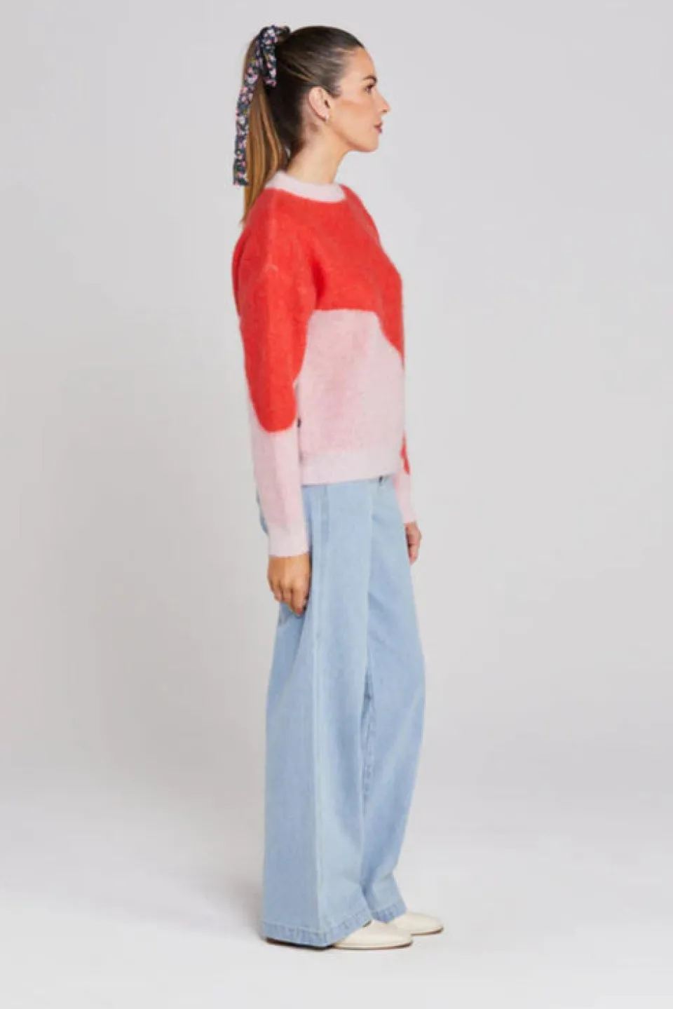 Thing Thing Split Pinky Tomato Wool Jumper