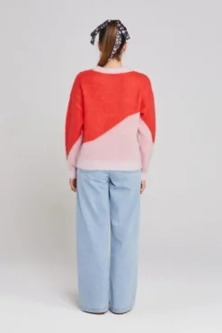 Thing Thing Split Pinky Tomato Wool Jumper
