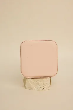 Humble + Heart Square Pink Jewellery Travel Case