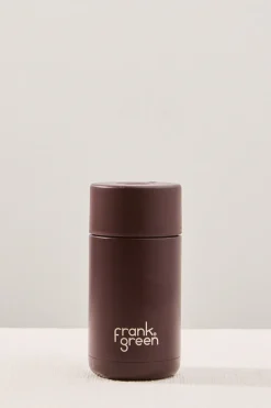 Frank Green Stainless Steel with Push Button Lid Chocolate 12oz Ceramic Cup