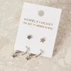 Humble + Heart Star Sleeper Stud Set Rhodium Earrings