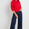 By Rosa. Staycation Red Fine Gauge Cashmere Blend Knit Jumper