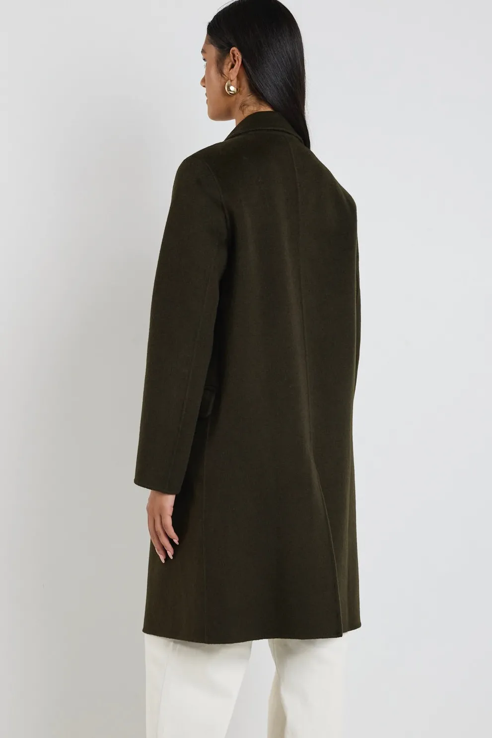 By Rosa. Stockholm Khaki Wool Double Breasted Coat